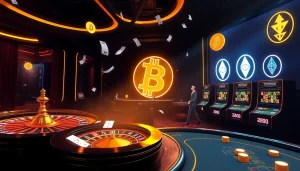 Vivez l'excitation du casino en ligne crypto avec des machines à sous dynamiques et une roulette animée.