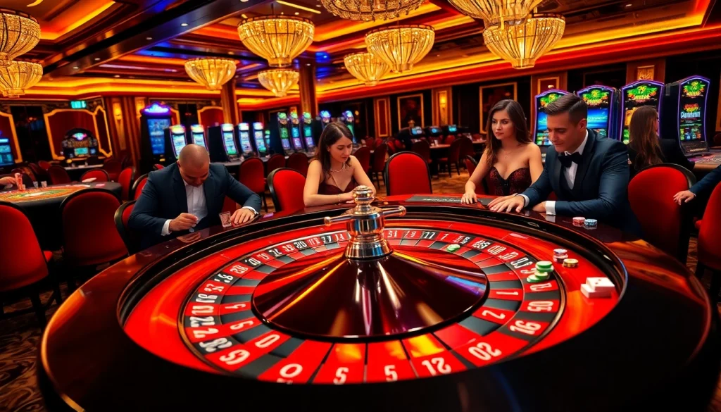 Players enjoying games at Bk33 casino, highlighting excitement and sophistication in betting.