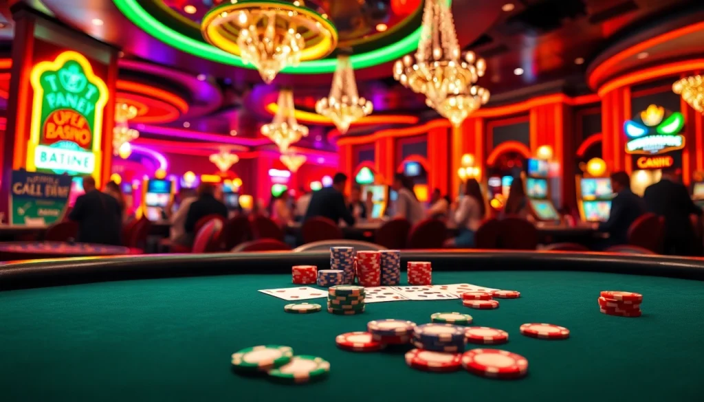 Découvrez le meilleur casino en ligne français avec des jeux captivants à une table de casino élégante.