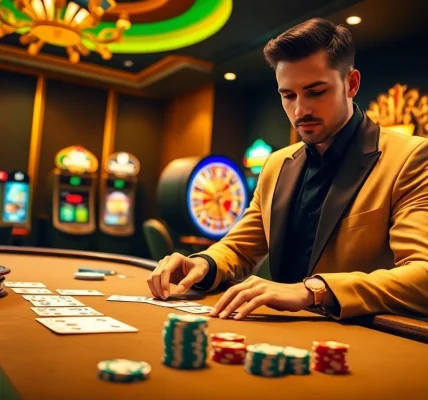 Engaging player enjoying a high-stakes game at rik vip online casino table.