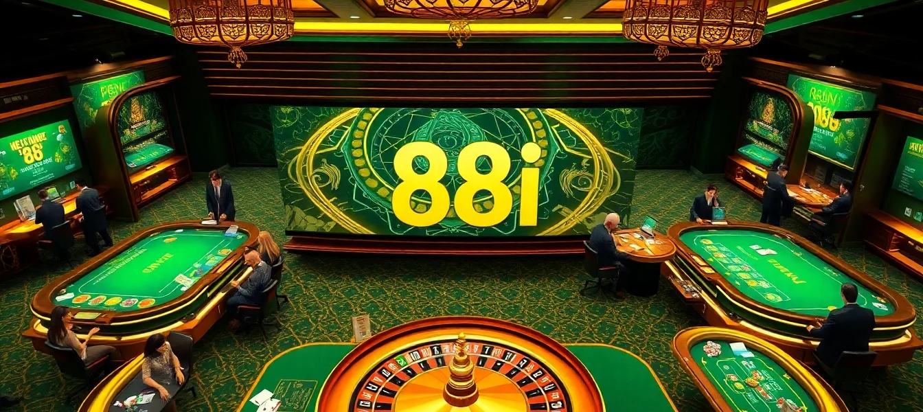 Exciting gameplay at the 88i game casino with players engaging in high-stakes tables.
