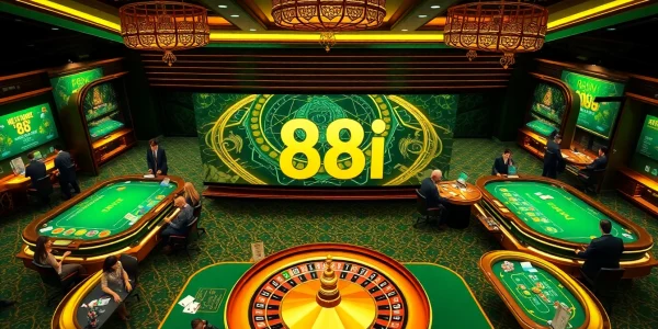 Exciting gameplay at the 88i game casino with players engaging in high-stakes tables.