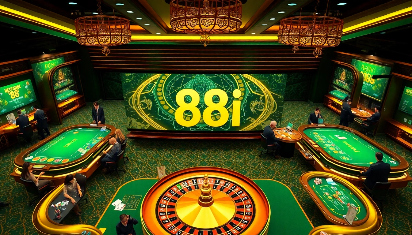 Exciting gameplay at the 88i game casino with players engaging in high-stakes tables.