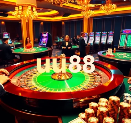 Experience thrilling gameplay at uu88 with luxurious casino elements like roulette and poker games.